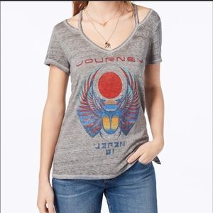 ✨Lucky Brand Gray Burnout Journey T-Shirt✨